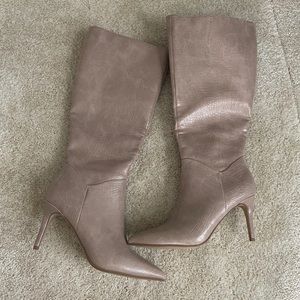 Under the Knee Nude Boots